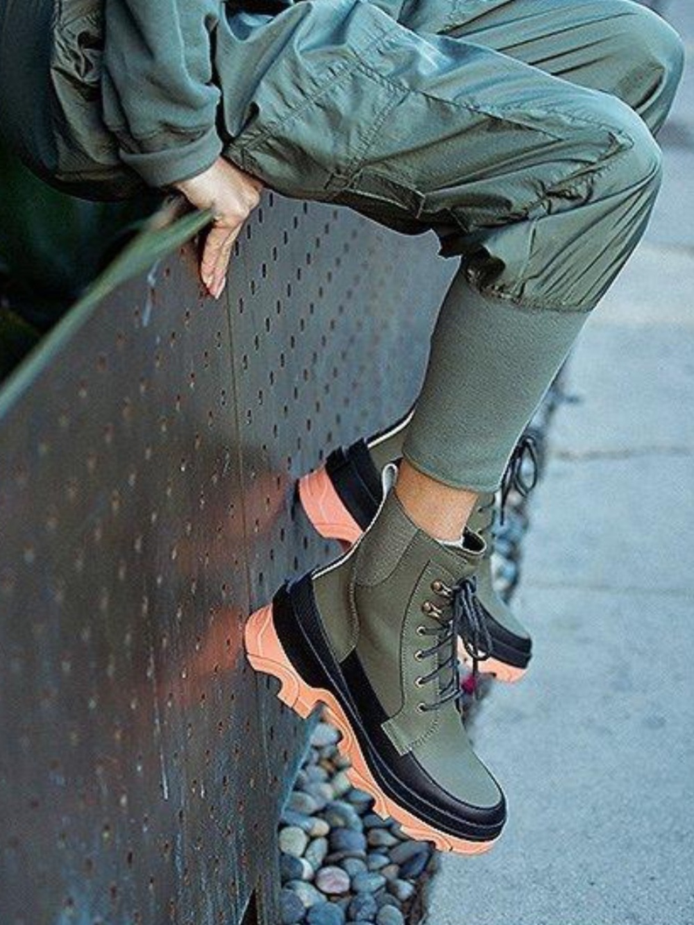Free People Movement x Sorel Brex Lace Combat Boots